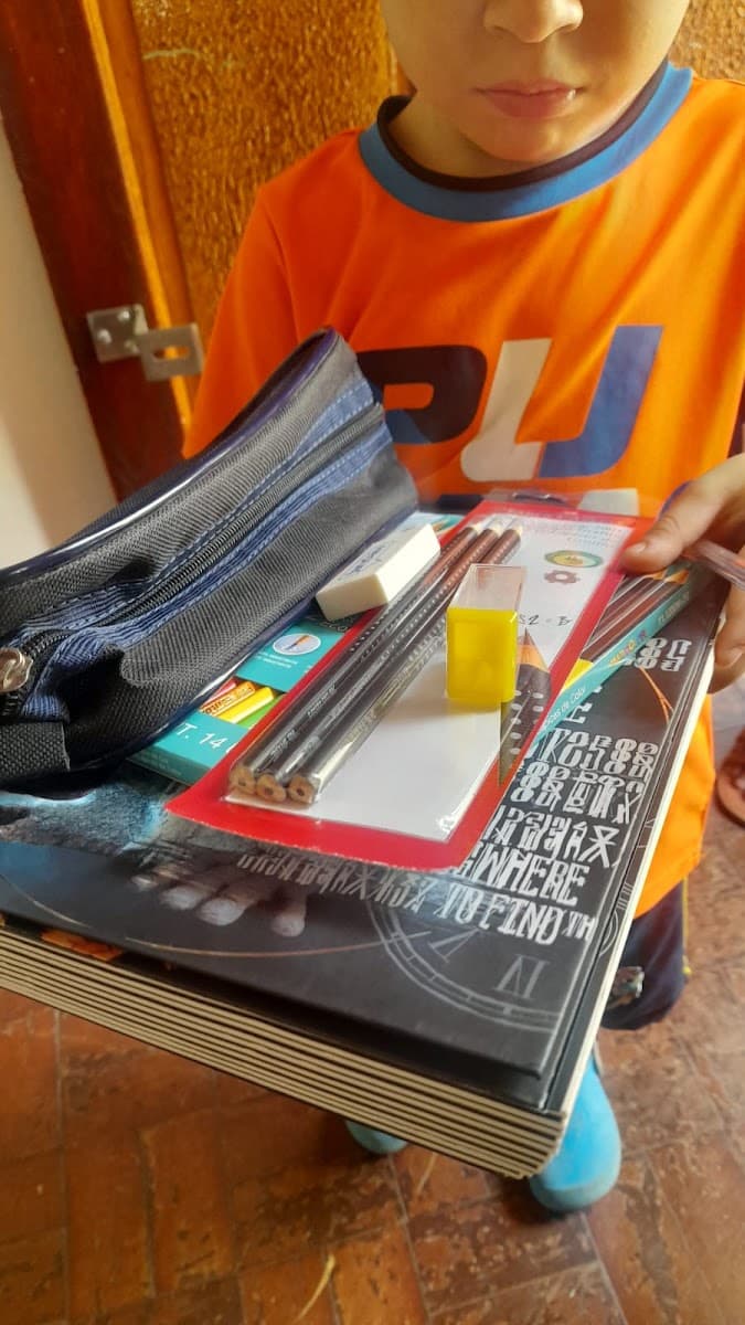 Doações de alimentos reunidas para atendimento às famílias — registro 124